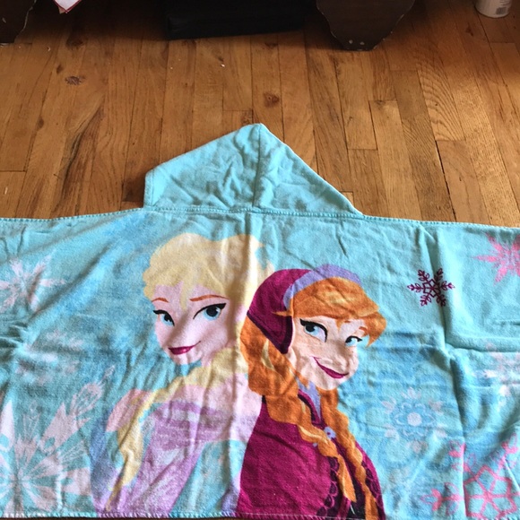 frozen hooded bath towel